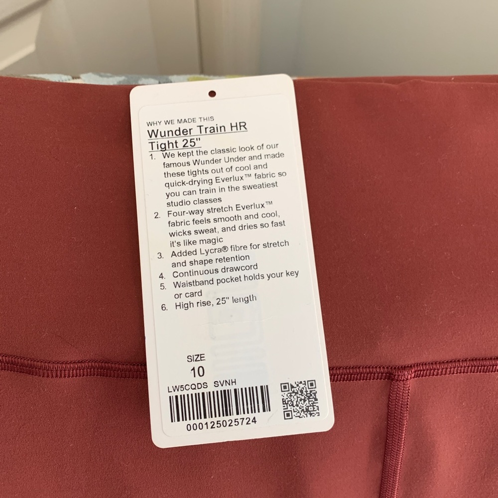 Lululemon Wunder Train HR Tight 25” size 10